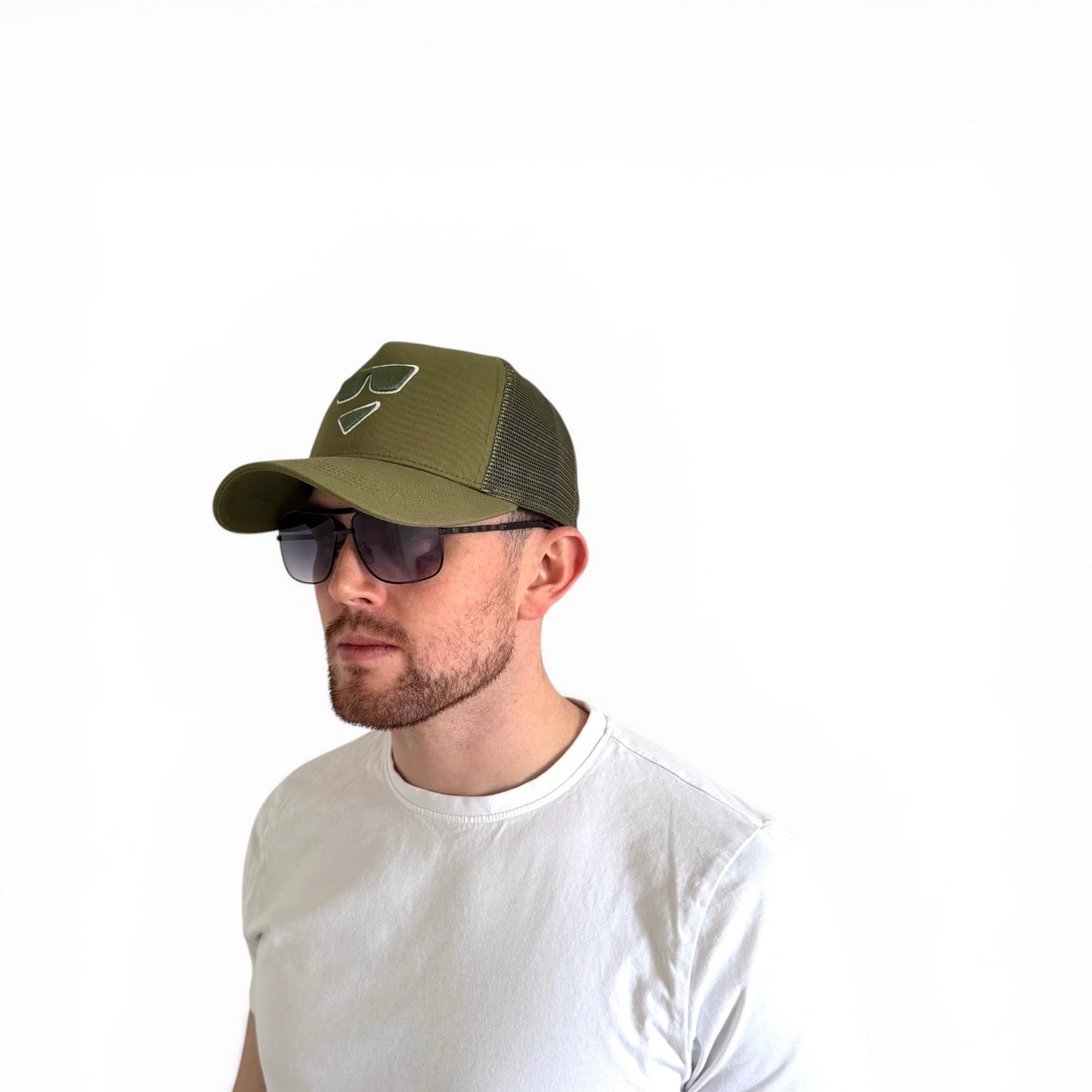 Logo Trucker Cap Green